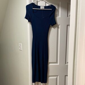 Glamorous Deep Blue Midi Dress